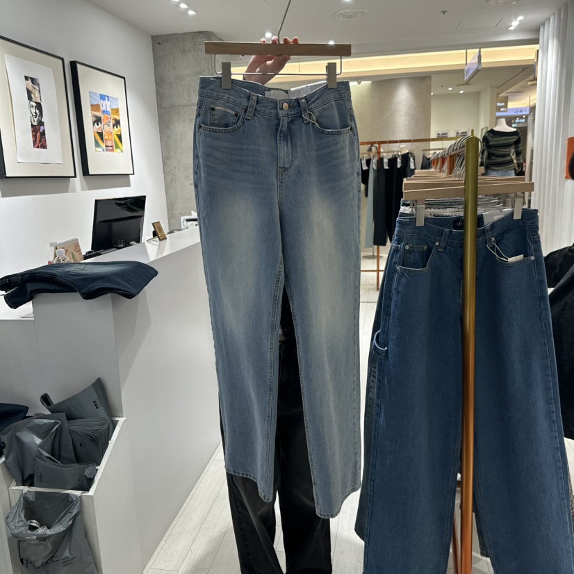 GRAYMELLOW直郵韓國代購女裝新品人氣時尚休閑真品牛仔褲春款GRAYMELLOW牛仔褲