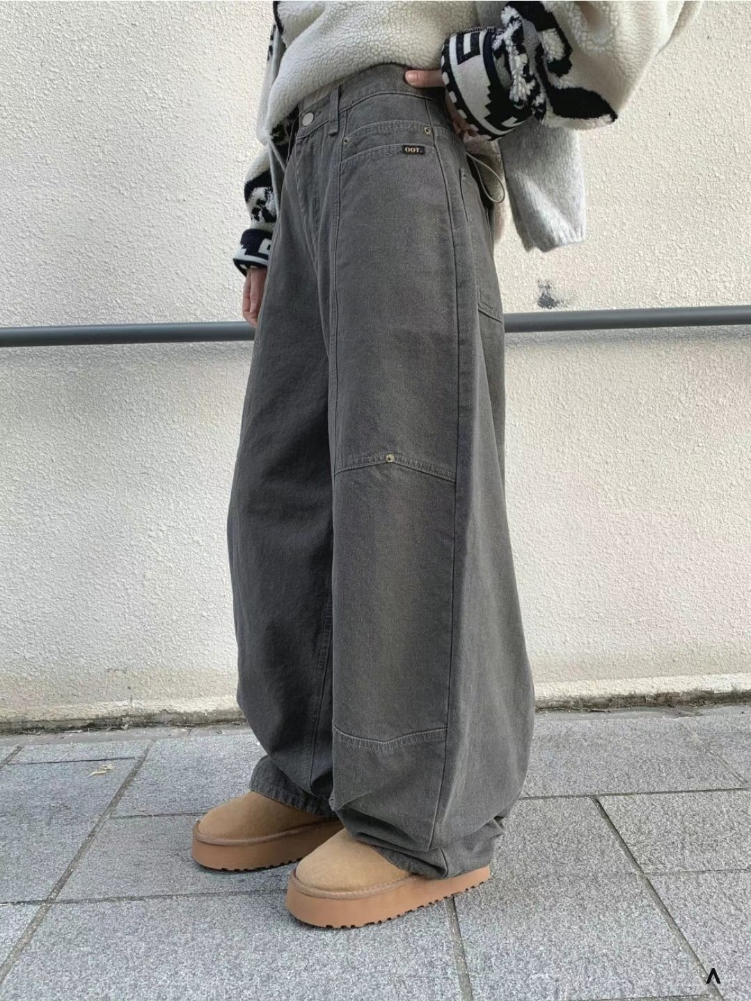 OOT韓國直郵女士新款熱賣休閑時尚職業真品24秋冬人氣牛仔褲OOT牛仔褲