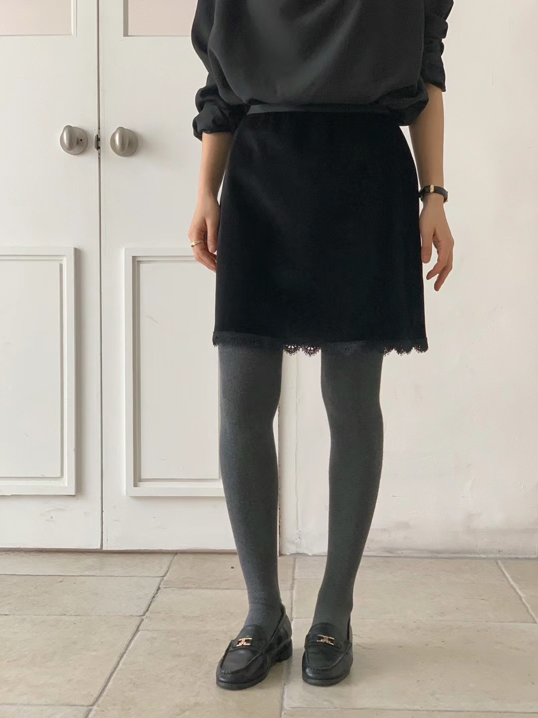 FLAMINGO東大門實拍女士新款推薦人氣休閑熱賣真品職業短裙FLAMINGO短裙