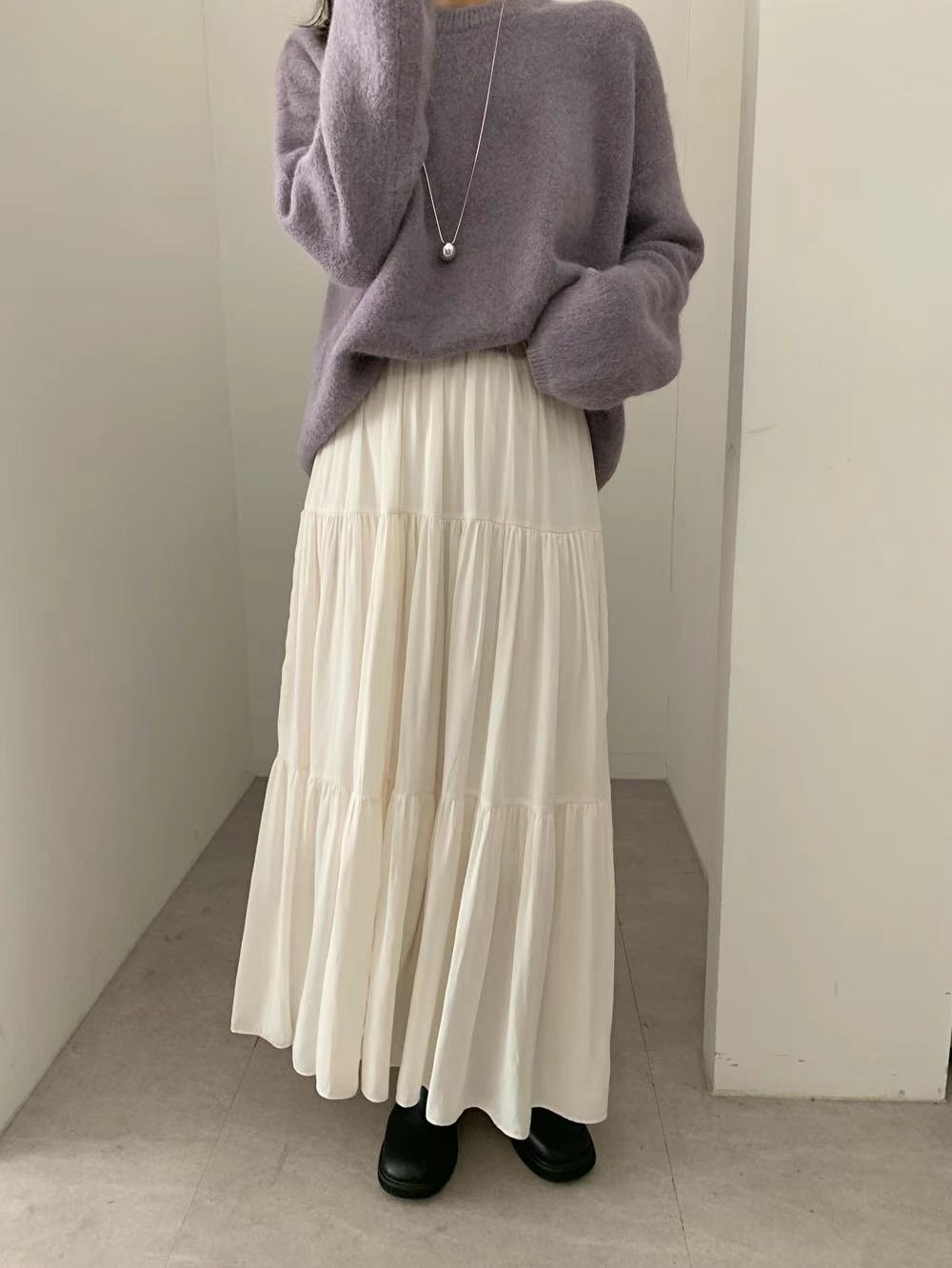 FLAMINGO東大門代購女裝新品時尚休閑職業真品熱賣人氣長裙FLAMINGO長裙