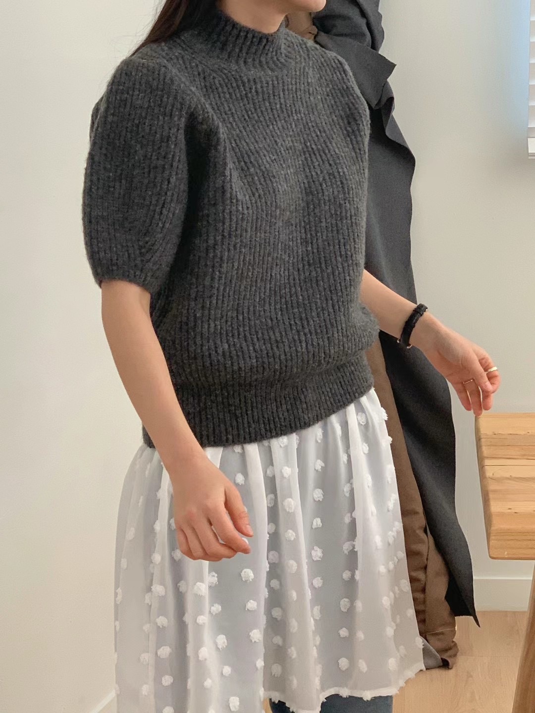 FLAMINGO東大門實拍女士新款推薦24秋冬職業真品針織衫羊毛FLAMINGO針織衫