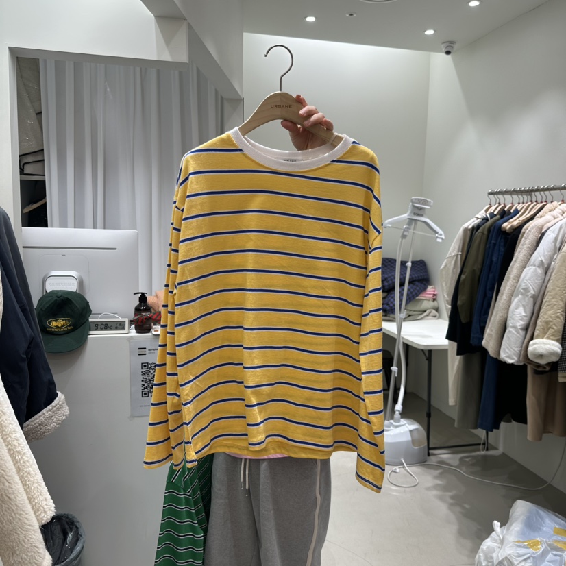 URBANE-P韓國代購女士新品人氣推薦休閑熱賣時尚長袖T恤春款URBANE-P長袖T恤圖色2