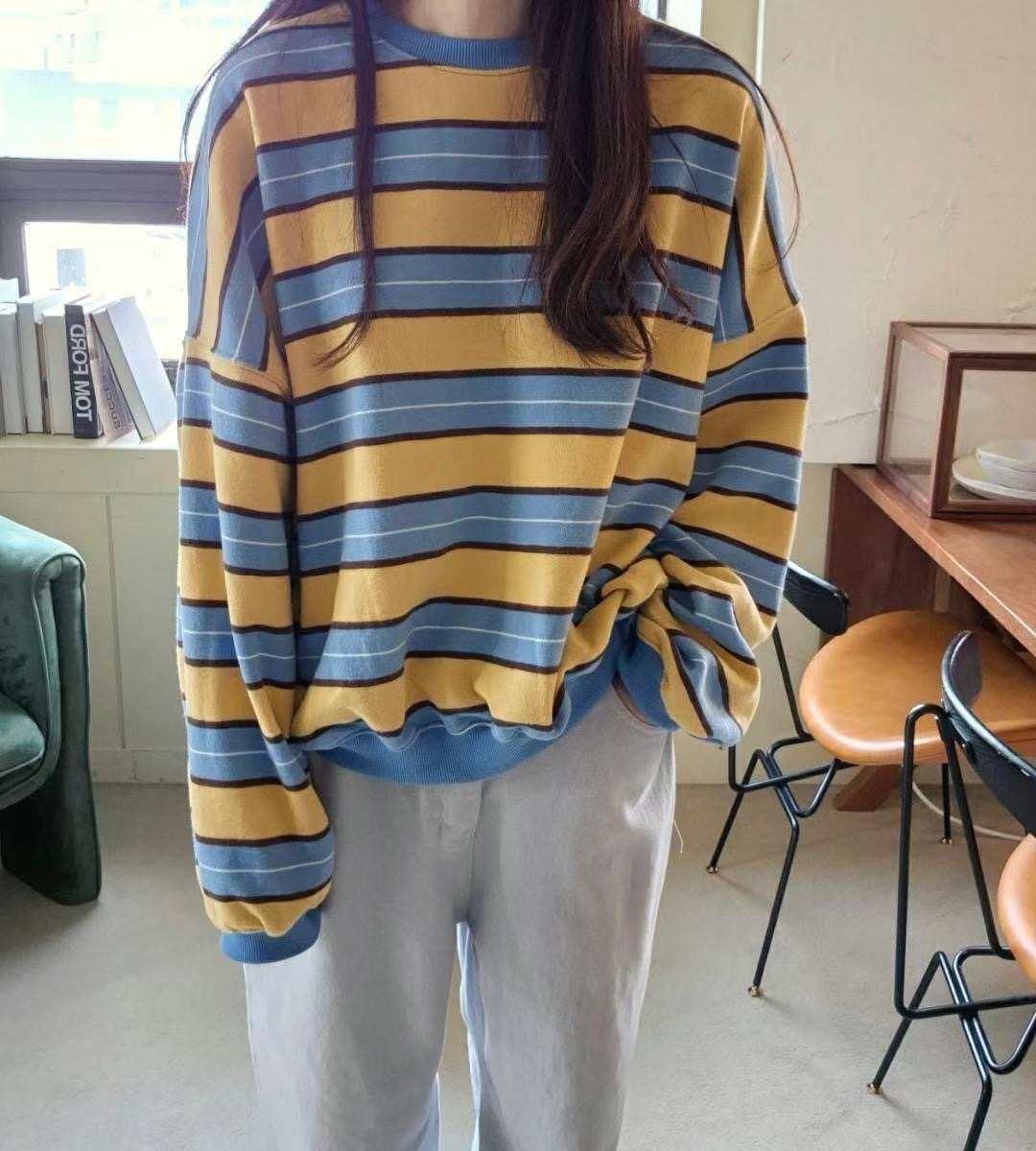 BOUNDARY東大門代購女裝新品24秋冬人氣真品時尚推薦衛衣拉絨BOUNDARY衛衣