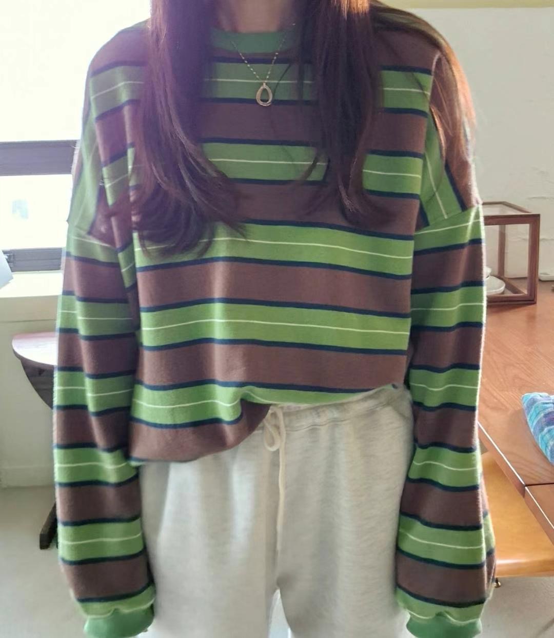 BOUNDARY東大門代購女裝新品24秋冬人氣真品時尚推薦衛衣拉絨BOUNDARY衛衣