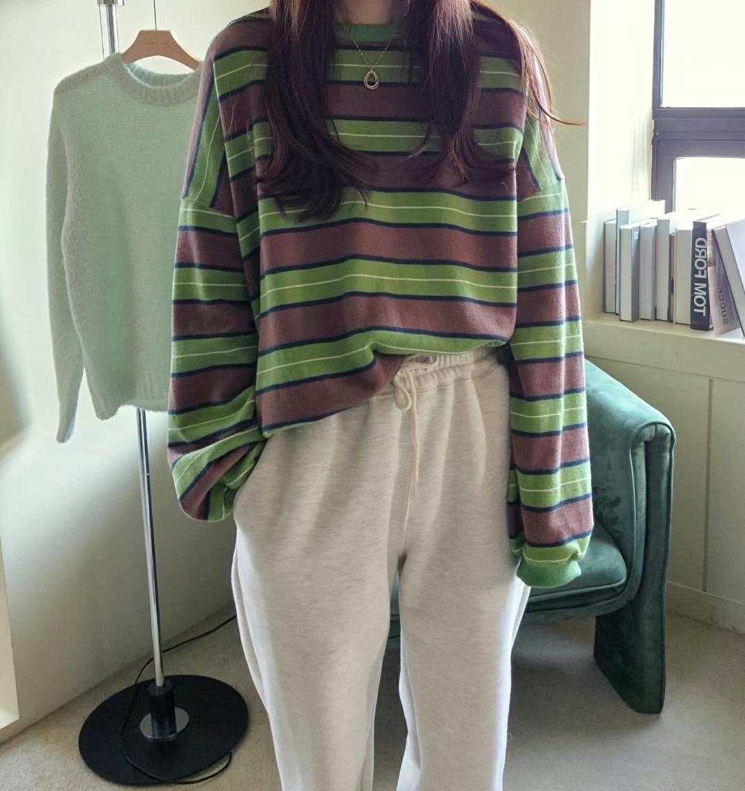 BOUNDARY東大門代購女裝新品24秋冬人氣真品時尚推薦衛衣拉絨BOUNDARY衛衣