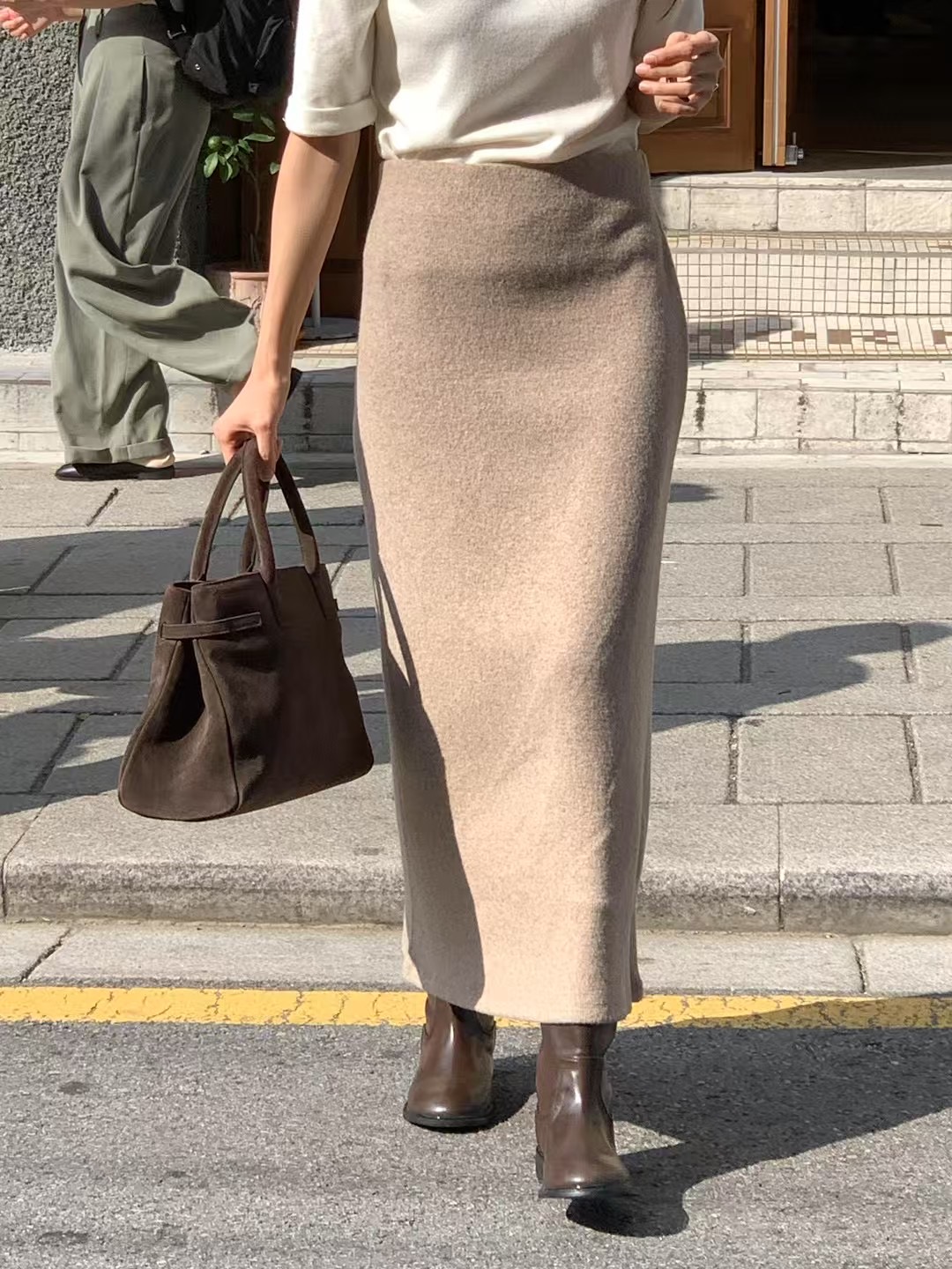 ANDYOUBROWN-OT韓國直郵東大門實拍女裝新品熱賣休閑人氣長裙ANDYOUBROWN-OT長裙圖色2