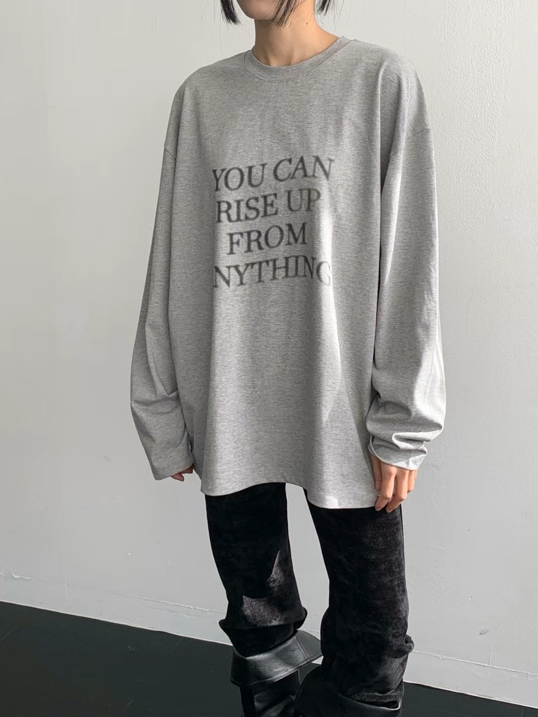 UNLESS韓國直郵女裝新品24秋冬休閑真品職業時尚熱賣長袖T恤UNLESS長袖T恤圖色2