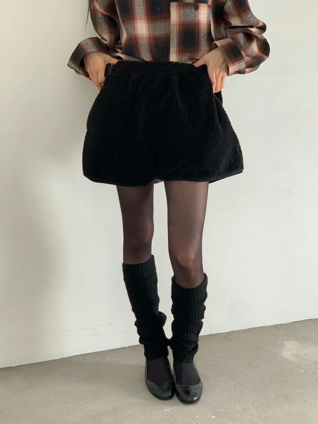 UNLESS韓國直郵東大門代購女裝新品熱賣時尚24秋冬休閑短褲UNLESS短褲