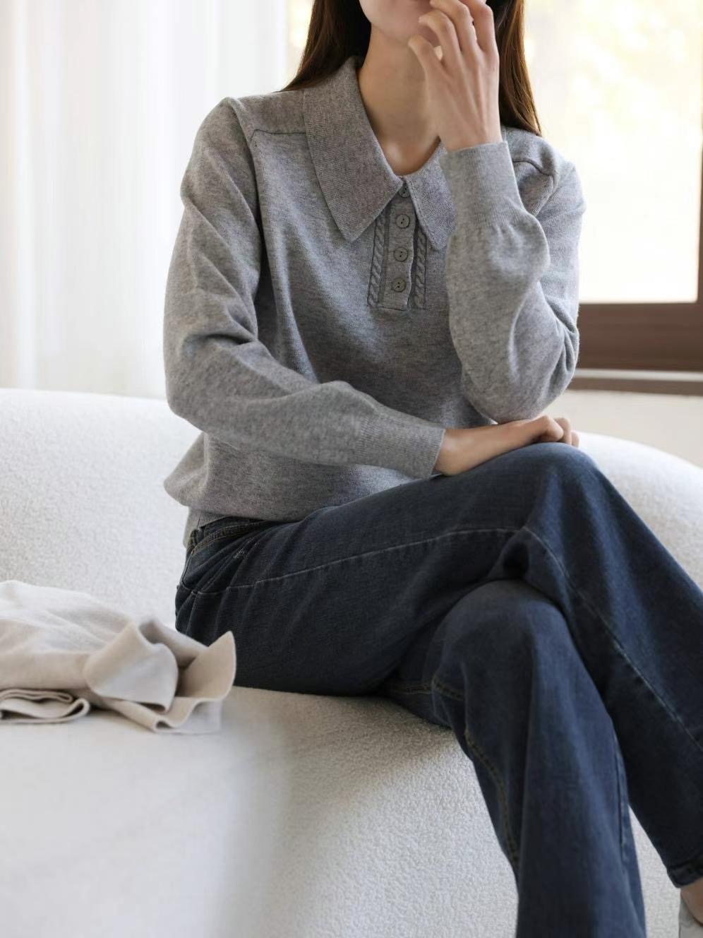 MU 뮤-T東大門實拍女裝新品人氣推薦熱賣時尚休閑25春夏針織衫MU 뮤-T針織衫