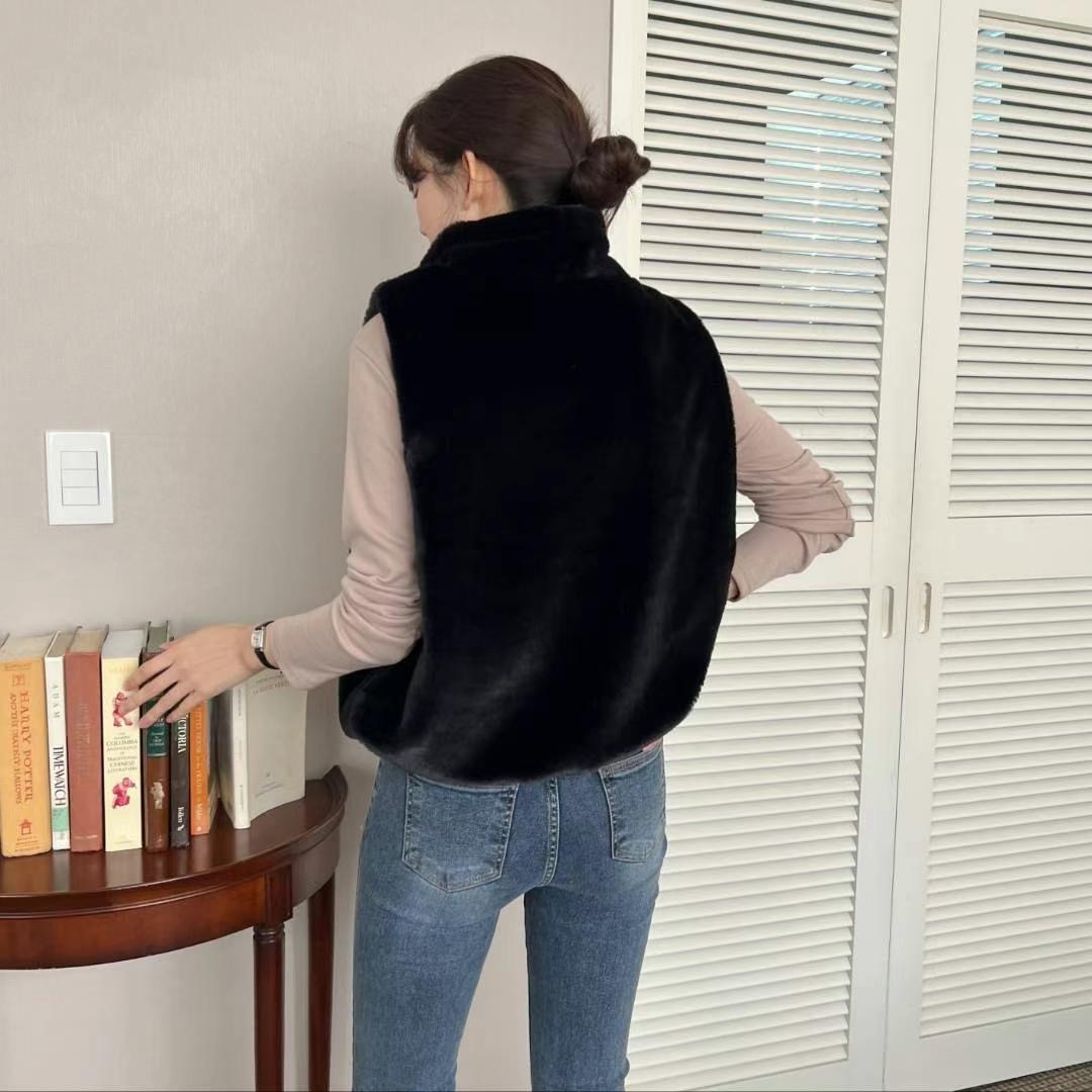 MU 뮤-T東大門代購女裝新品熱賣時尚推薦真品職業馬甲水貂MU 뮤-T馬甲