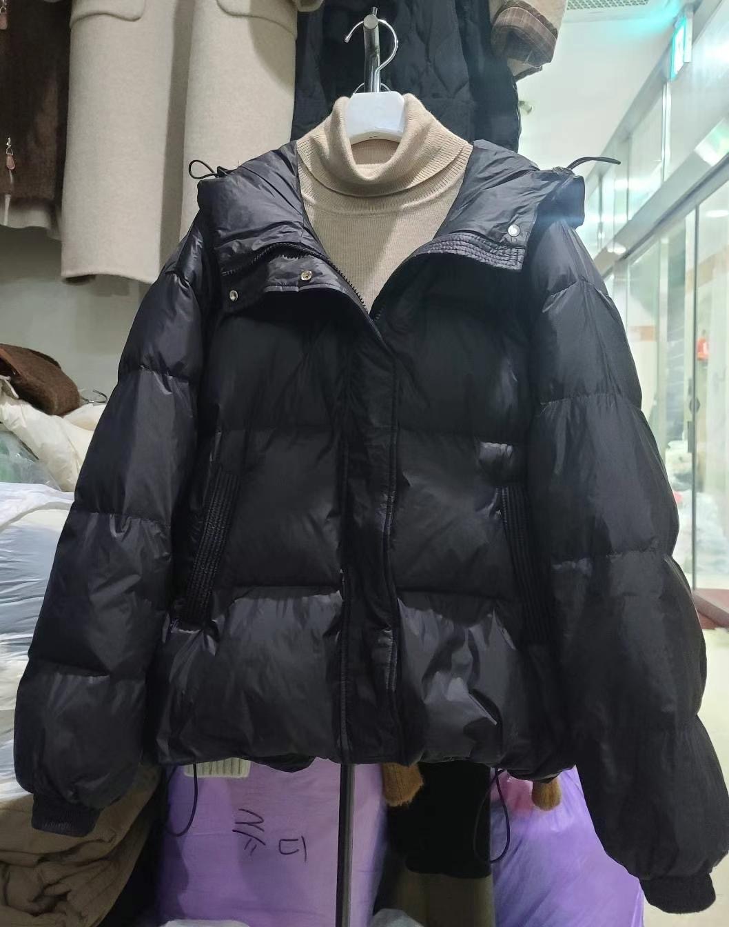 MU 뮤-T東大門代購女裝新品推薦熱賣職業短款棉服填充鵝絨MU 뮤-T短款棉服圖色1