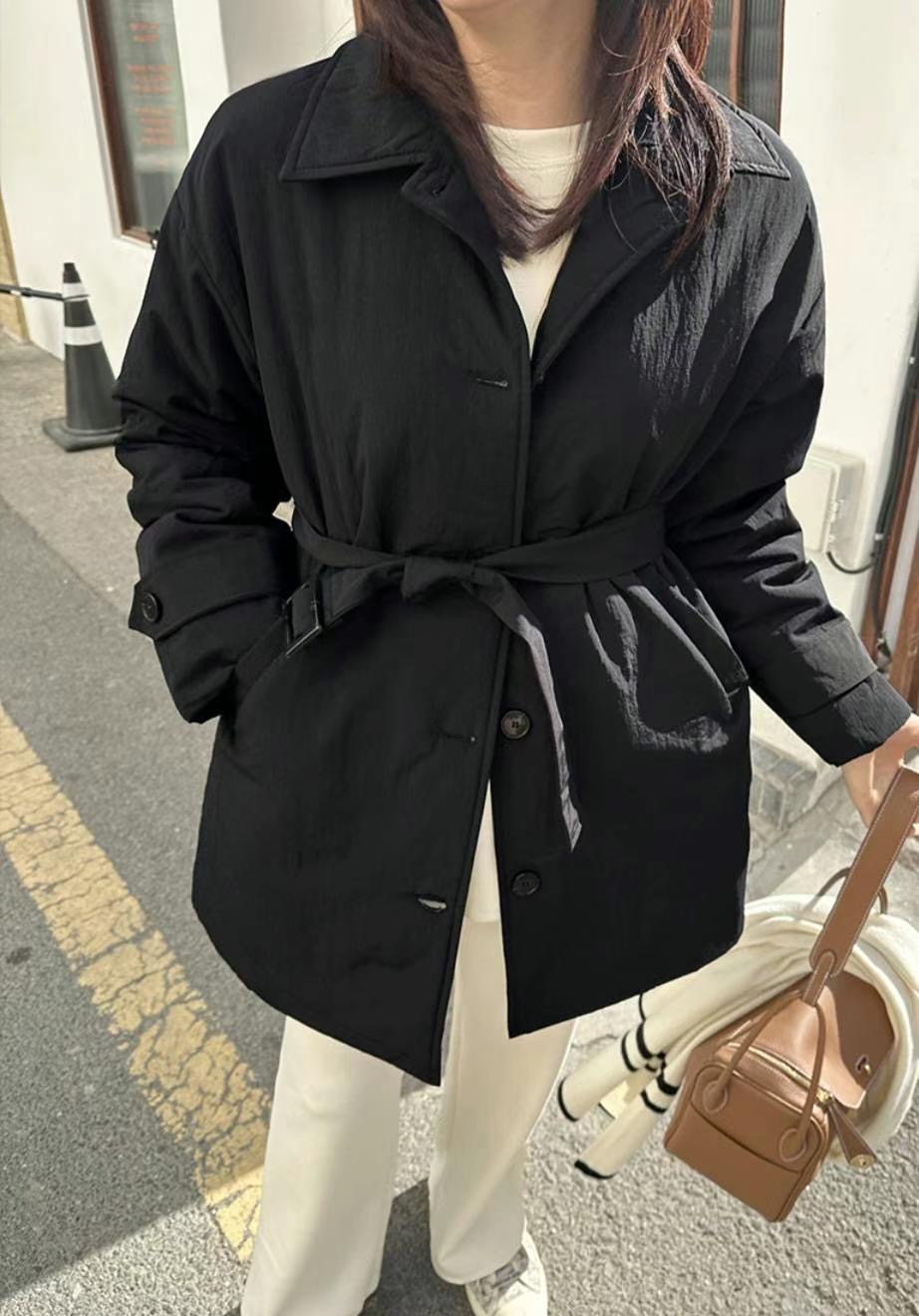MU 뮤-T韓國代購女士新品25春夏時尚休閑人氣職業夾克含腰帶MU 뮤-T夾克圖色2