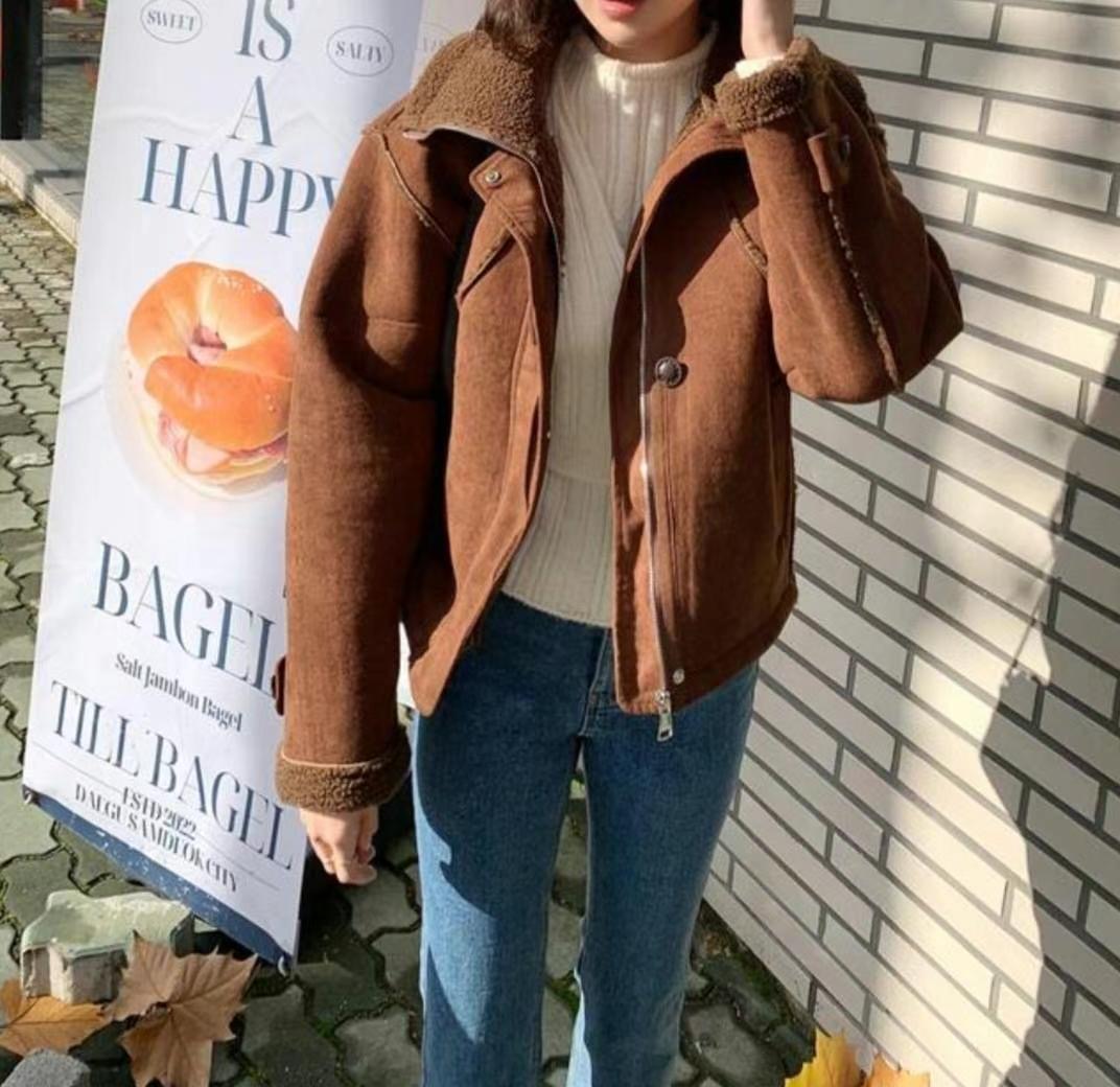 MU 뮤-T韓國代購女裝新品休閑真品25春夏人氣推薦短款大衣MU 뮤-T短款大衣