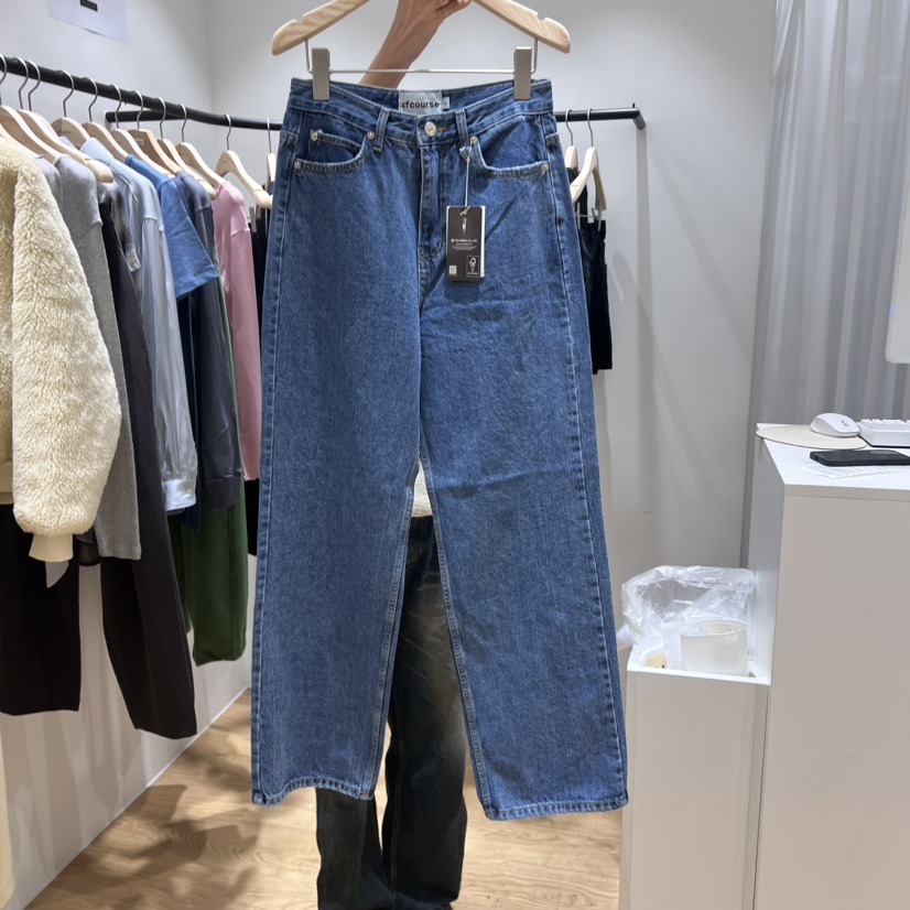 OFCOURSE東大門實拍女士新品熱賣推薦人氣時尚真品休閑牛仔褲OFCOURSE牛仔褲