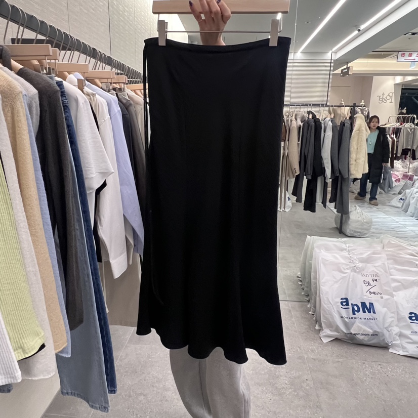 AND THE直郵韓國代購女裝新款25春夏真品半身裙中短裙春款AND THE半身裙/中短裙