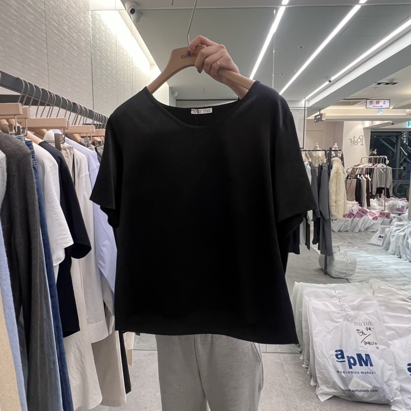 AND THE直郵韓國代購女裝新品推薦時尚真品人氣熱賣25春季T恤AND THET恤圖色3