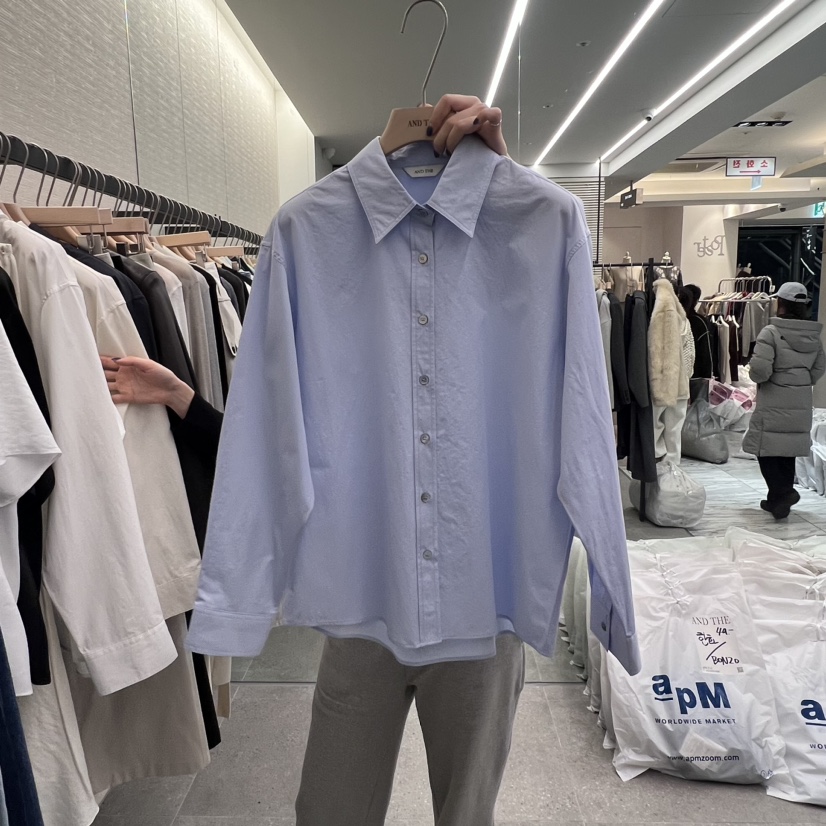 AND THE韓國直郵東大門代購女裝新品職業25春季襯衫蕾絲衫AND THE襯衫/蕾絲衫圖色2