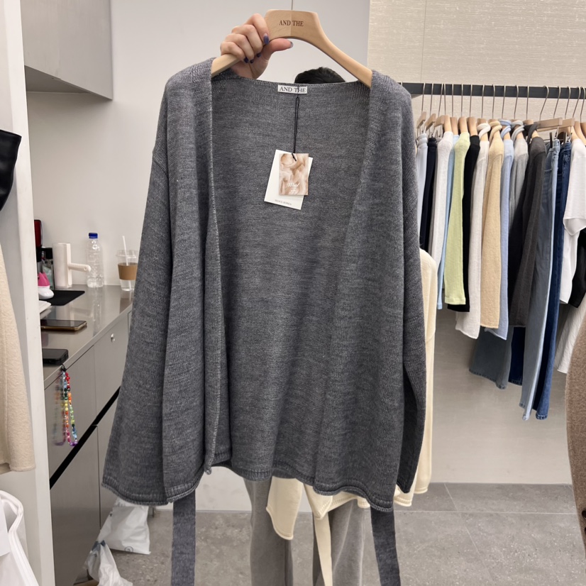 AND THE韓國直郵女裝新品推薦熱賣真品休閑25春季毛衣春款AND THE毛衣圖色2