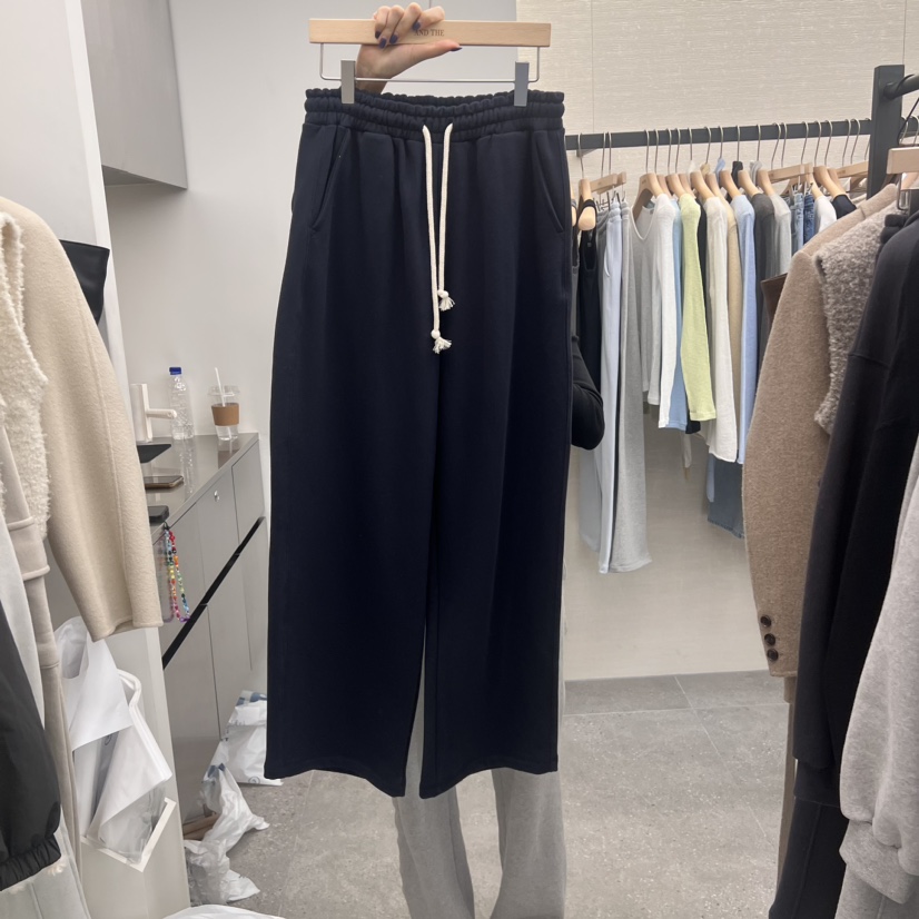 AND THE韓國直郵東大門代購女裝新品人氣熱賣推薦休閑褲刺繡AND THE休閑褲圖色3