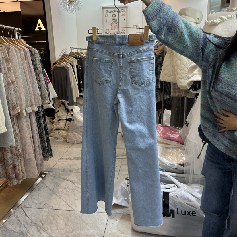 CHEAP-CHIC韓國直郵東大門實拍女裝新品人氣25春夏牛仔褲春款CHEAP-CHIC/CHARLES THE SECOND牛仔褲