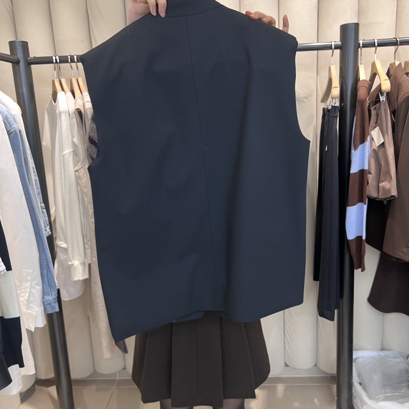 OUS/INCH-L直郵韓國代購女裝新款休閑人氣25春夏馬甲春款OUS/INCH馬甲