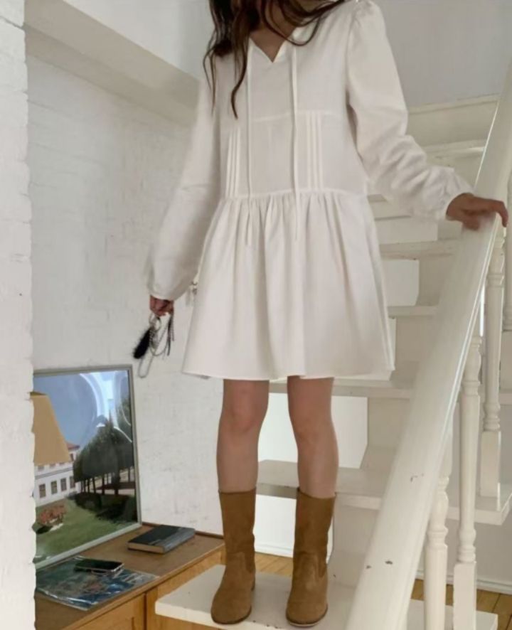 BELLINO293韓國直郵東大門實拍女裝新款熱賣真品休閑連衣裙BOBBIE DOLL連衣裙