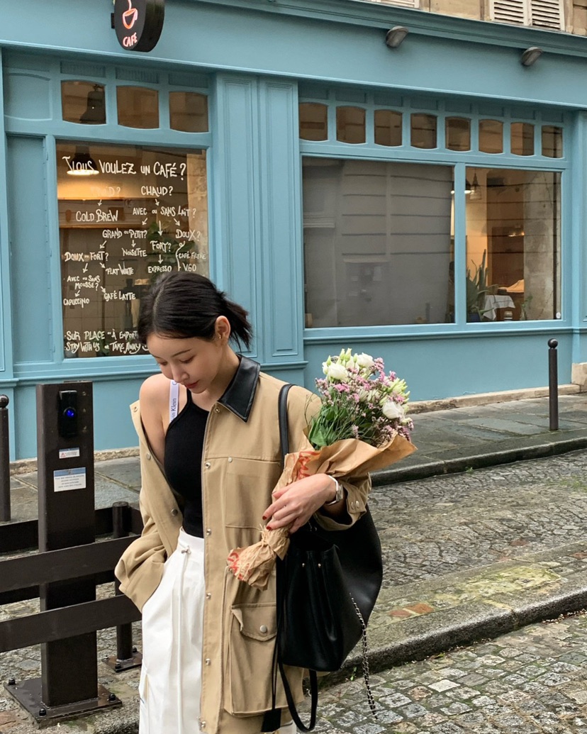 REVE CITE-L東大門代購女裝新品推薦25春夏休閑時尚吊帶背心REVE CITE吊帶/背心