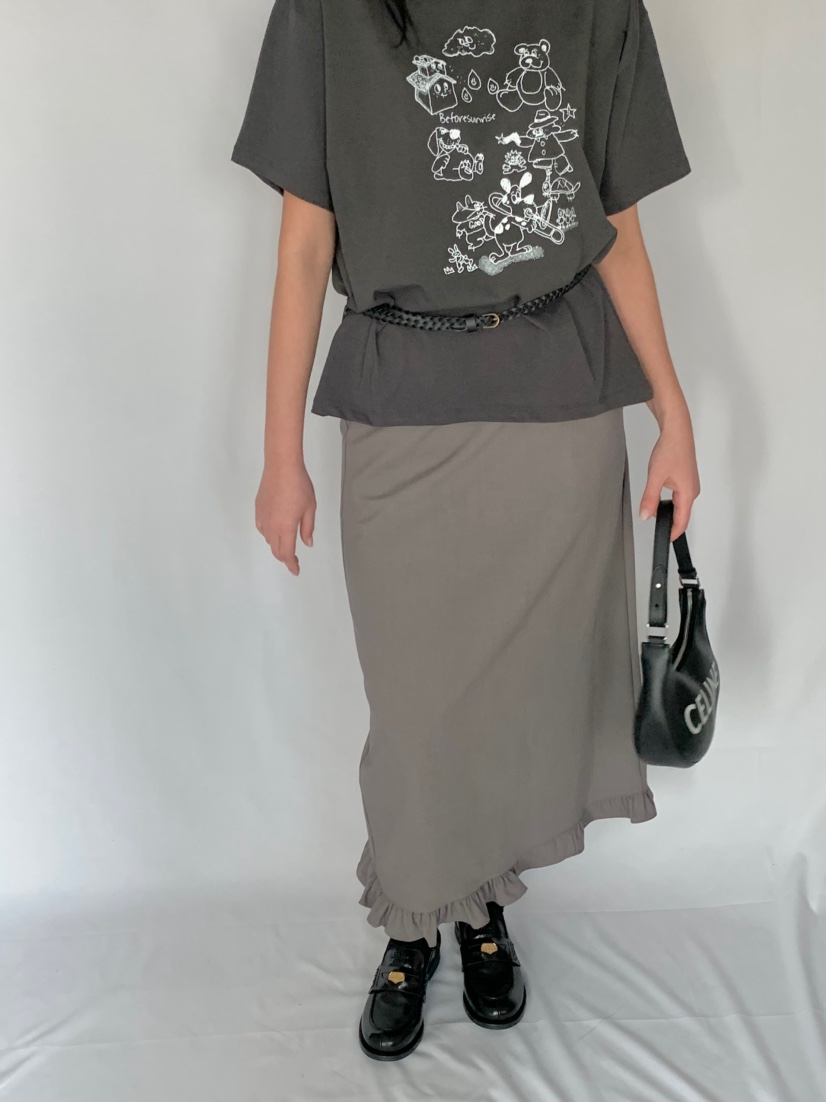 BEFORE SUNRISE東大門實拍女裝新品休閑時尚職業熱賣推薦長裙BEFORE SUNRISE長裙