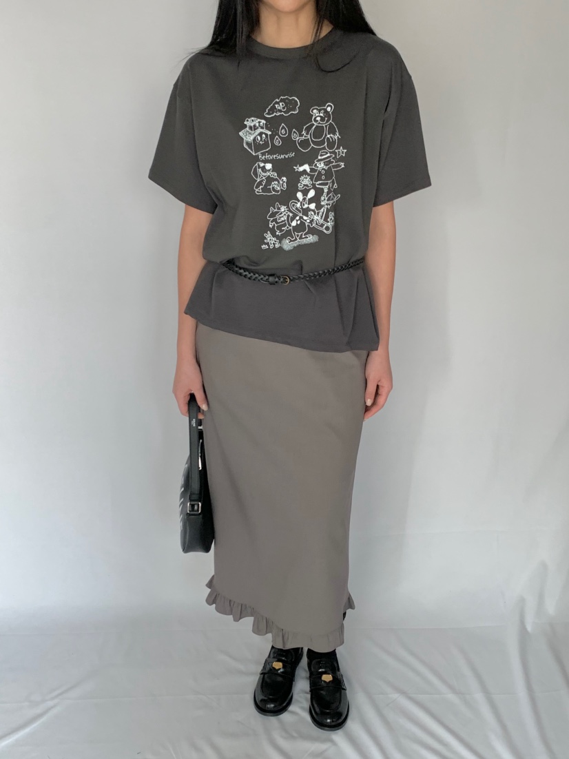 BEFORE SUNRISE東大門實拍女裝新品休閑時尚職業熱賣推薦長裙BEFORE SUNRISE長裙