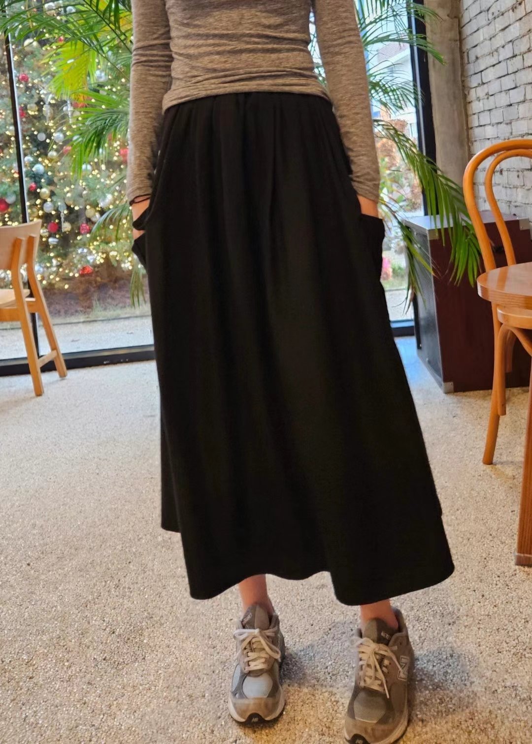 MARID韓國直郵女裝新款推薦職業休閑真品25春夏25春季長裙口袋WITHMOON長裙