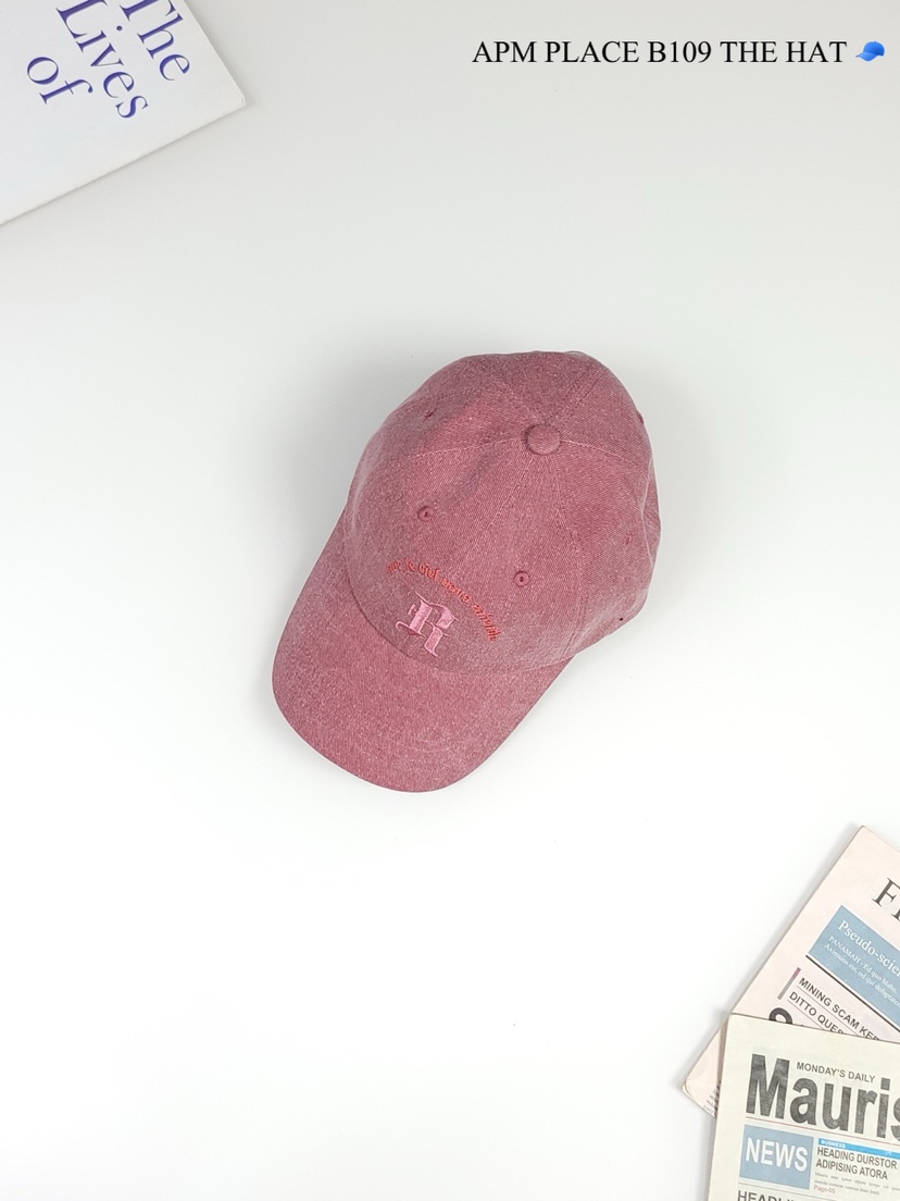 THE HAT-P韓國直郵東大門代購女裝新品25春夏真品帽子刺繡THE HAT帽子