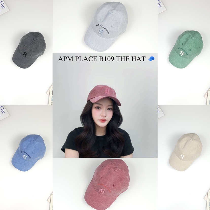 THE HAT-P韓國直郵東大門代購女裝新品25春夏真品帽子刺繡THE HAT帽子