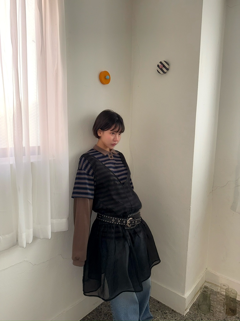 AWESOMESAUCE韓國直郵東大門代購女裝新款25春季職業連衣裙AWESOME SAUCE連衣裙