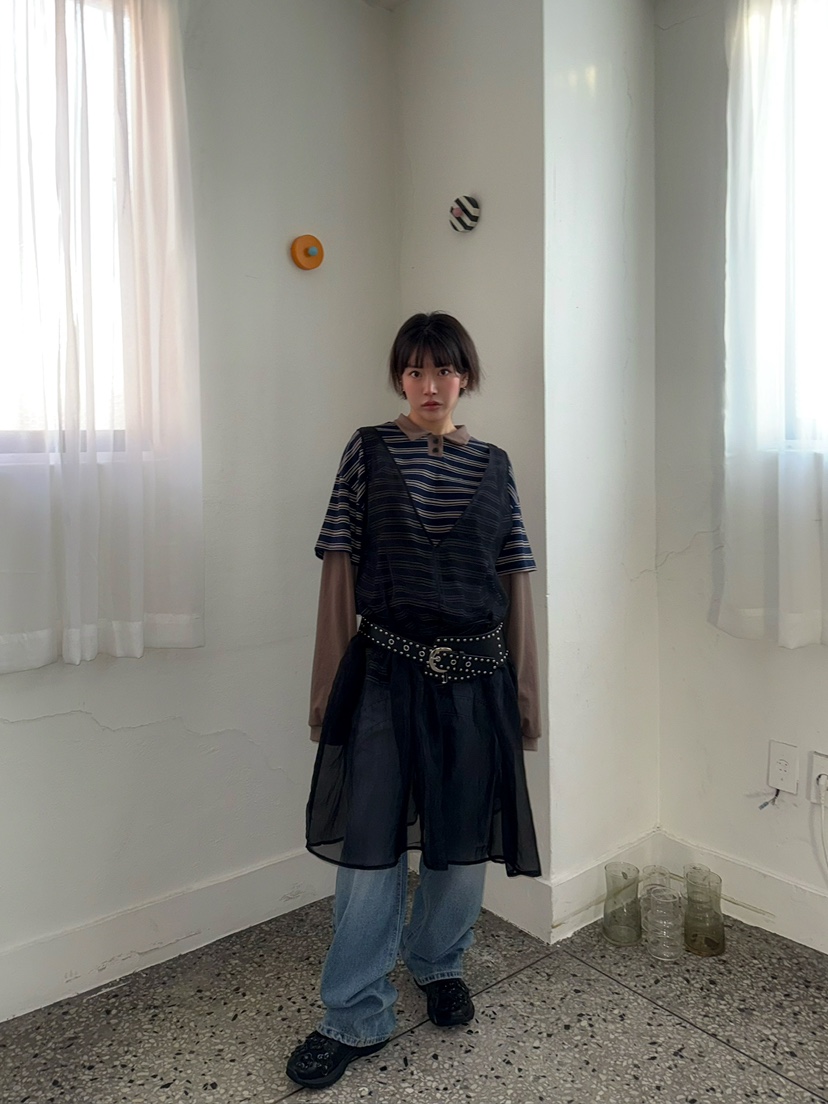 AWESOMESAUCE韓國直郵東大門代購女裝新款25春季職業連衣裙AWESOME SAUCE連衣裙