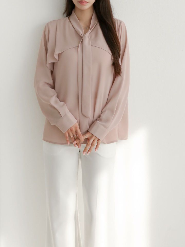 DAILY PROJECT-데일리프로젝트-T韓國直郵東大門代購女裝新款25春季襯衫蕾絲衫DAILY PROJECT襯衫/蕾絲衫
