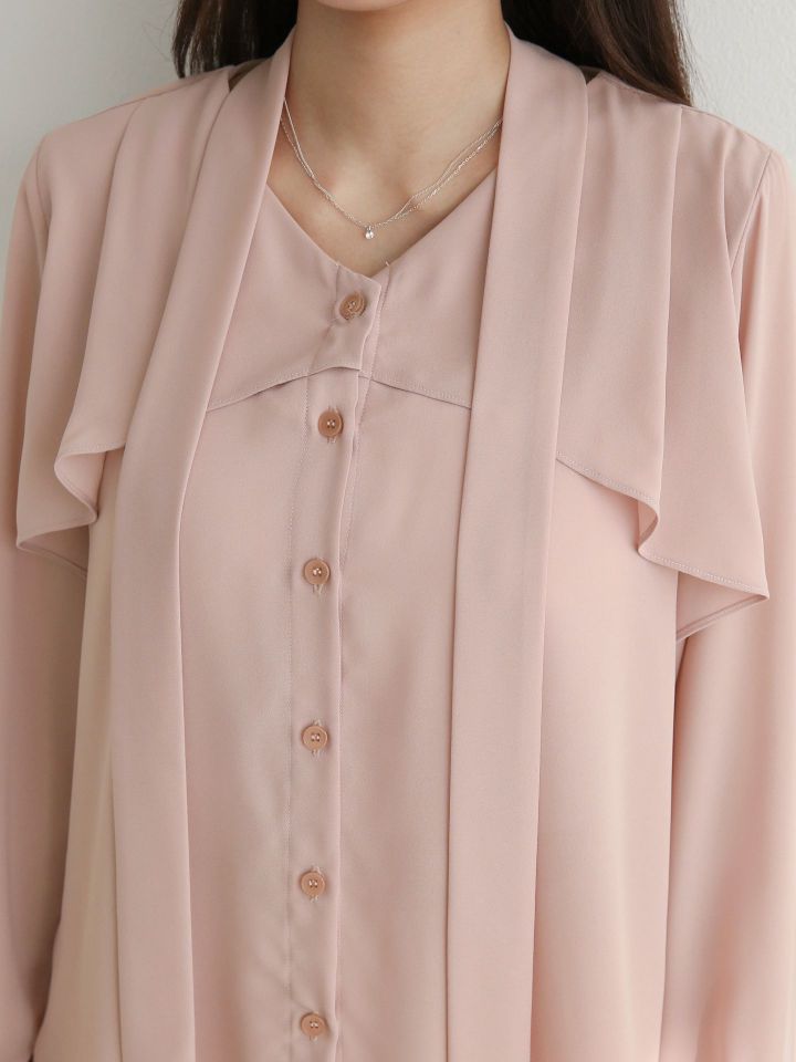 DAILY PROJECT-데일리프로젝트-T韓國直郵東大門代購女裝新款25春季襯衫蕾絲衫DAILY PROJECT襯衫/蕾絲衫