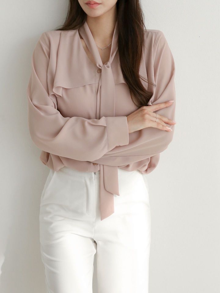 DAILY PROJECT-데일리프로젝트-T韓國直郵東大門代購女裝新款25春季襯衫蕾絲衫DAILY PROJECT襯衫/蕾絲衫