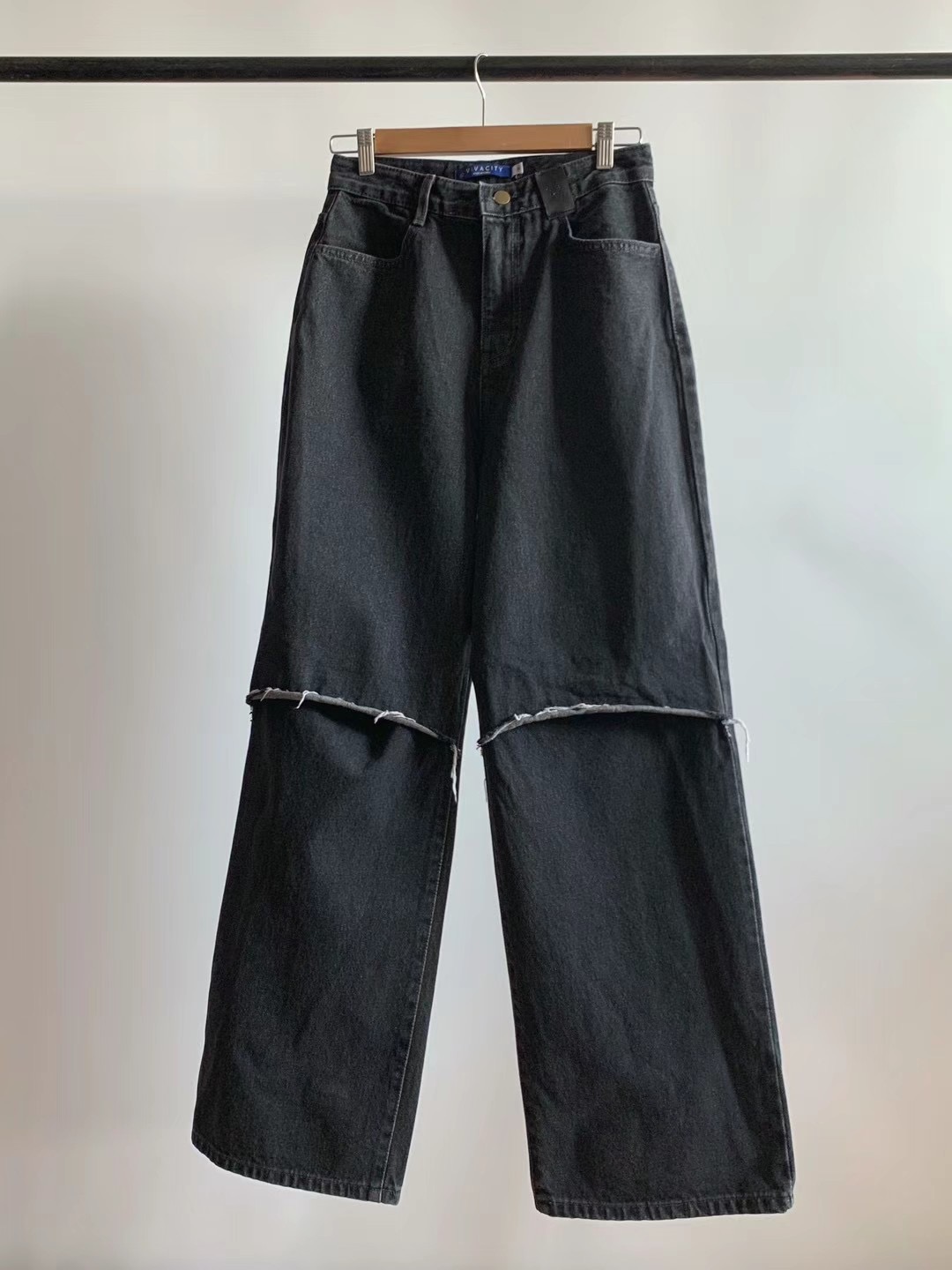 VIVACITY韓國直郵東大門實拍女裝新品時尚25春夏25春季牛仔褲VIVACITY牛仔褲