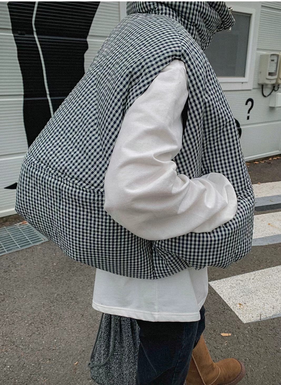 VIVACITY韓國直郵東大門代購女裝新品時尚25春夏推薦馬甲格紋VIVACITY馬甲