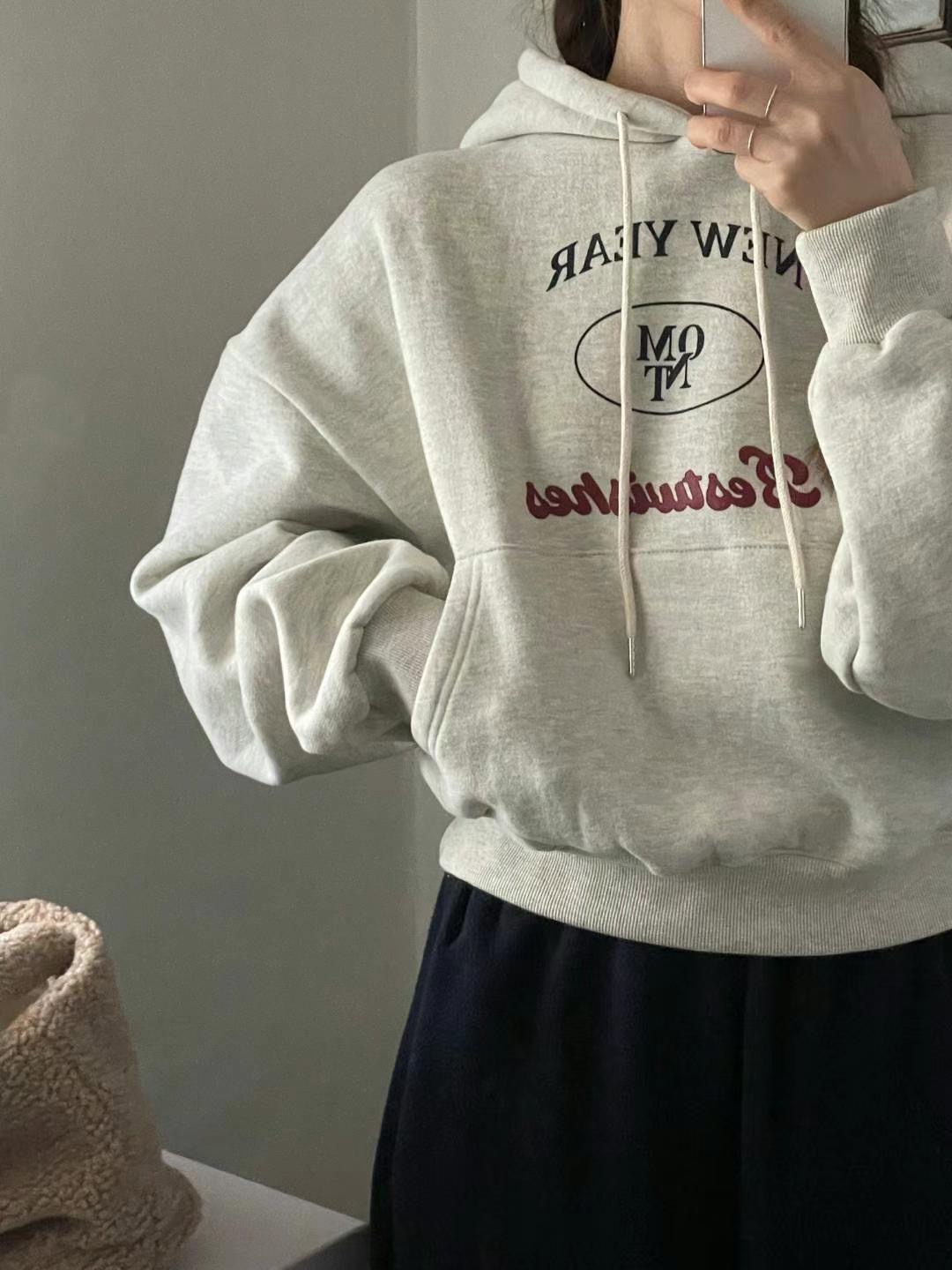 GAMGAK東大門實拍女裝新品人氣休閑熱賣推薦真品衛衣拉絨兜帽GAMGAK衛衣