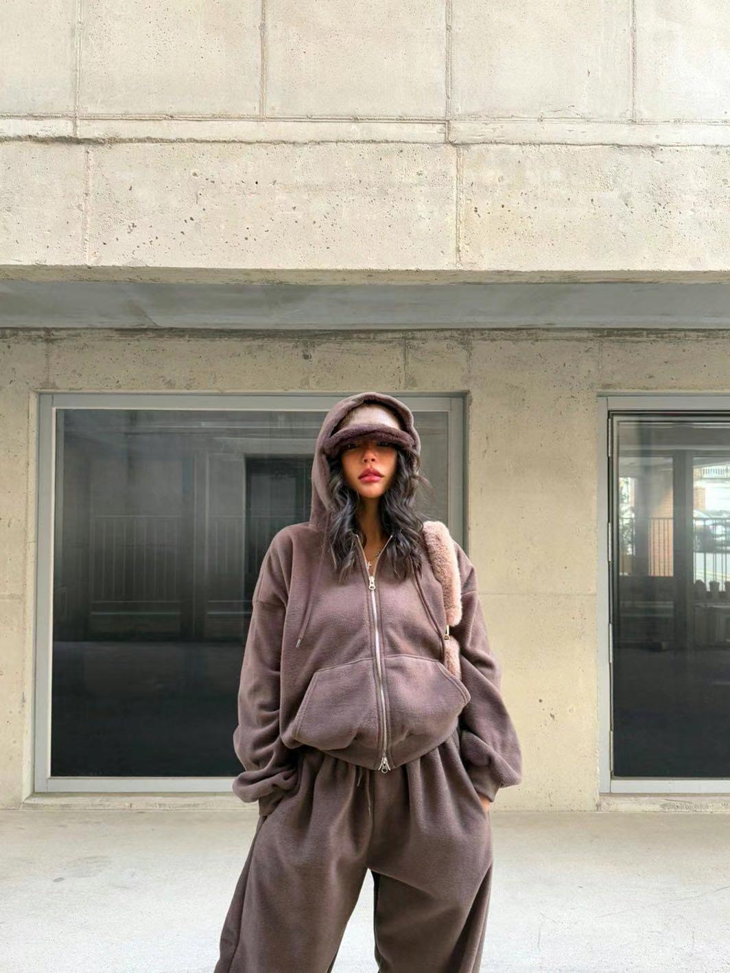 1POINT-원포인트-T韓國直郵東大門實拍女裝新品25春夏套裝連帽1POINT套裝