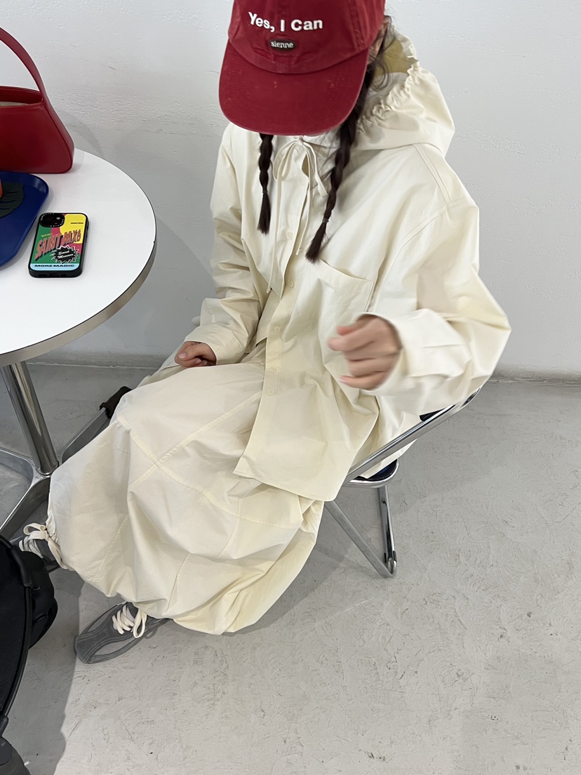 HOME GROUND東大門代購女裝新款休閑熱賣25春夏襯衫蕾絲衫連帽HOME GROUND襯衫/蕾絲衫