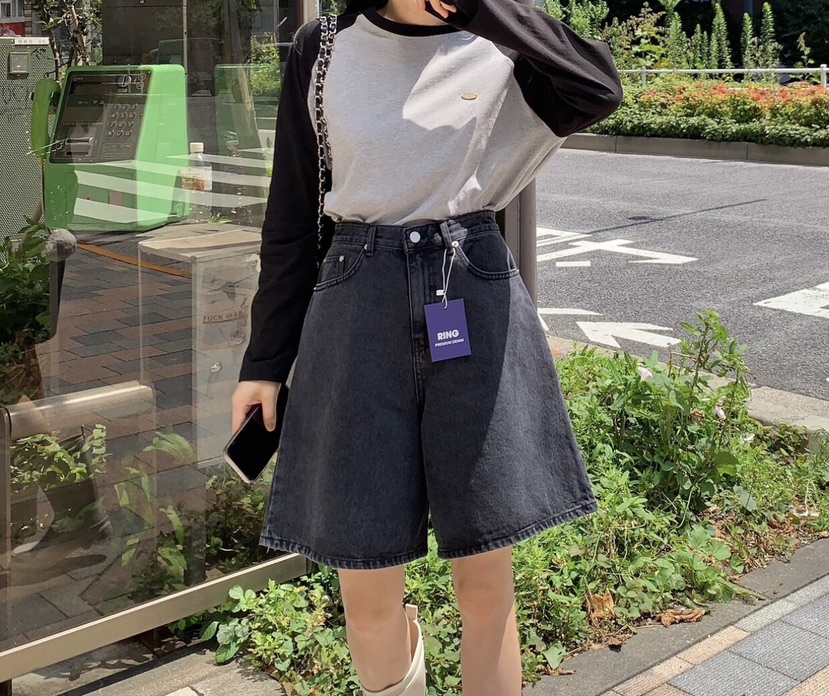 FORMSTUDIO韓國直郵女裝新款人氣真品熱賣時尚推薦短褲喇叭FORMSTUDIO短褲