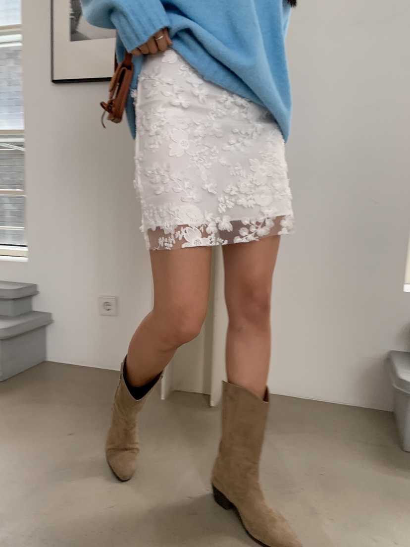 ROUGH韓國代購女士新款推薦人氣25春夏職業休閑熱賣真品短裙ROUGH短裙