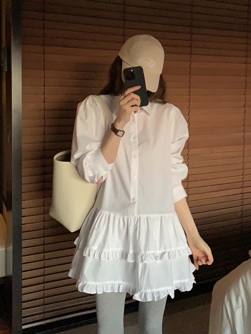 FORMSTUDIO東大門實拍女士新品職業休閑人氣真品連衣裙荷葉邊FORMSTUDIO連衣裙