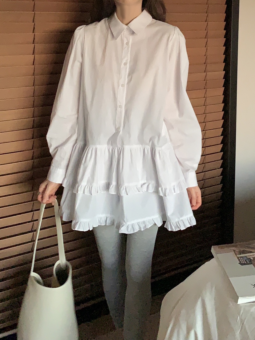 FORMSTUDIO東大門實拍女士新品職業休閑人氣真品連衣裙荷葉邊FORMSTUDIO連衣裙