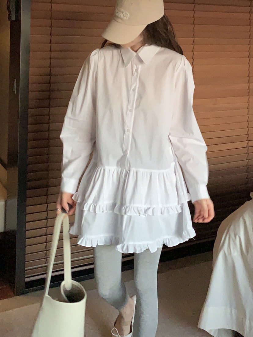 FORMSTUDIO東大門實拍女士新品職業休閑人氣真品連衣裙荷葉邊FORMSTUDIO連衣裙