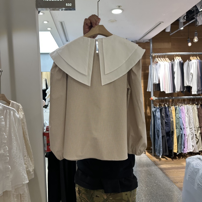 ASSEMBLY東大門實拍女士新品推薦25春夏時尚真品襯衫蕾絲衫ASSEMBLY襯衫/蕾絲衫