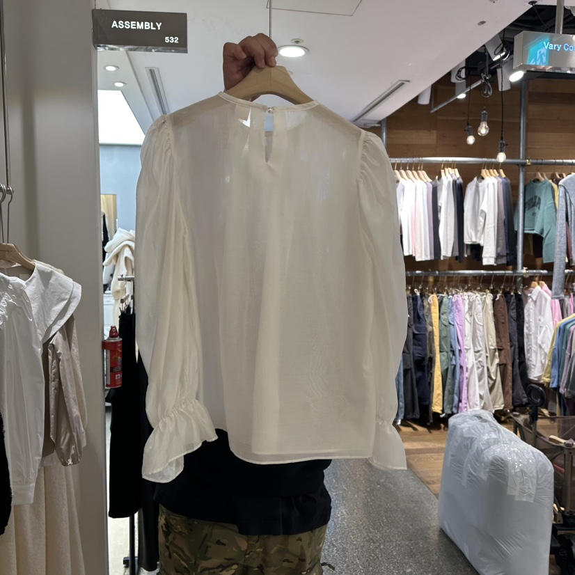 ASSEMBLY東大門實拍女士新品人氣職業真品推薦25春夏襯衫蕾絲衫ASSEMBLY襯衫/蕾絲衫