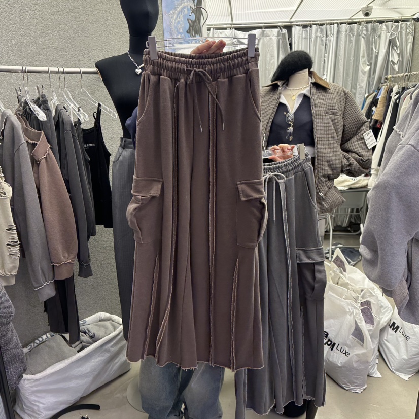 EXIT東大門實拍女裝新品熱賣推薦時尚休閑25春夏人氣休閑褲EXIT休閑褲圖色2